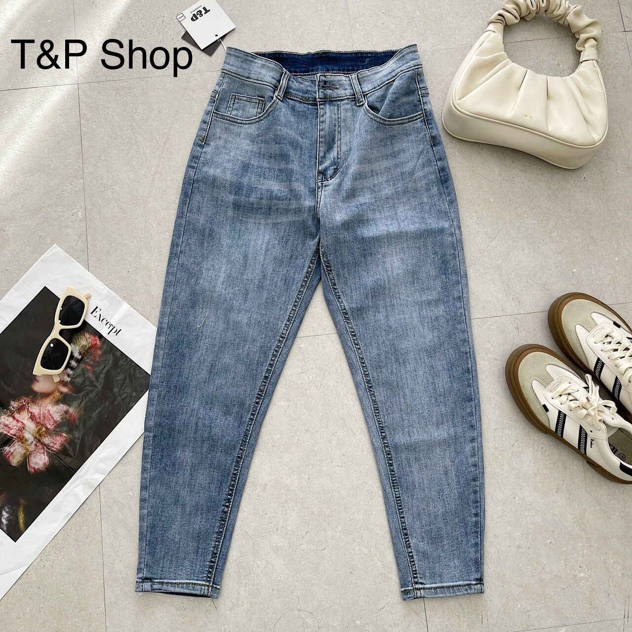 Quần jean baggy bigsize 9 tấc co dãn