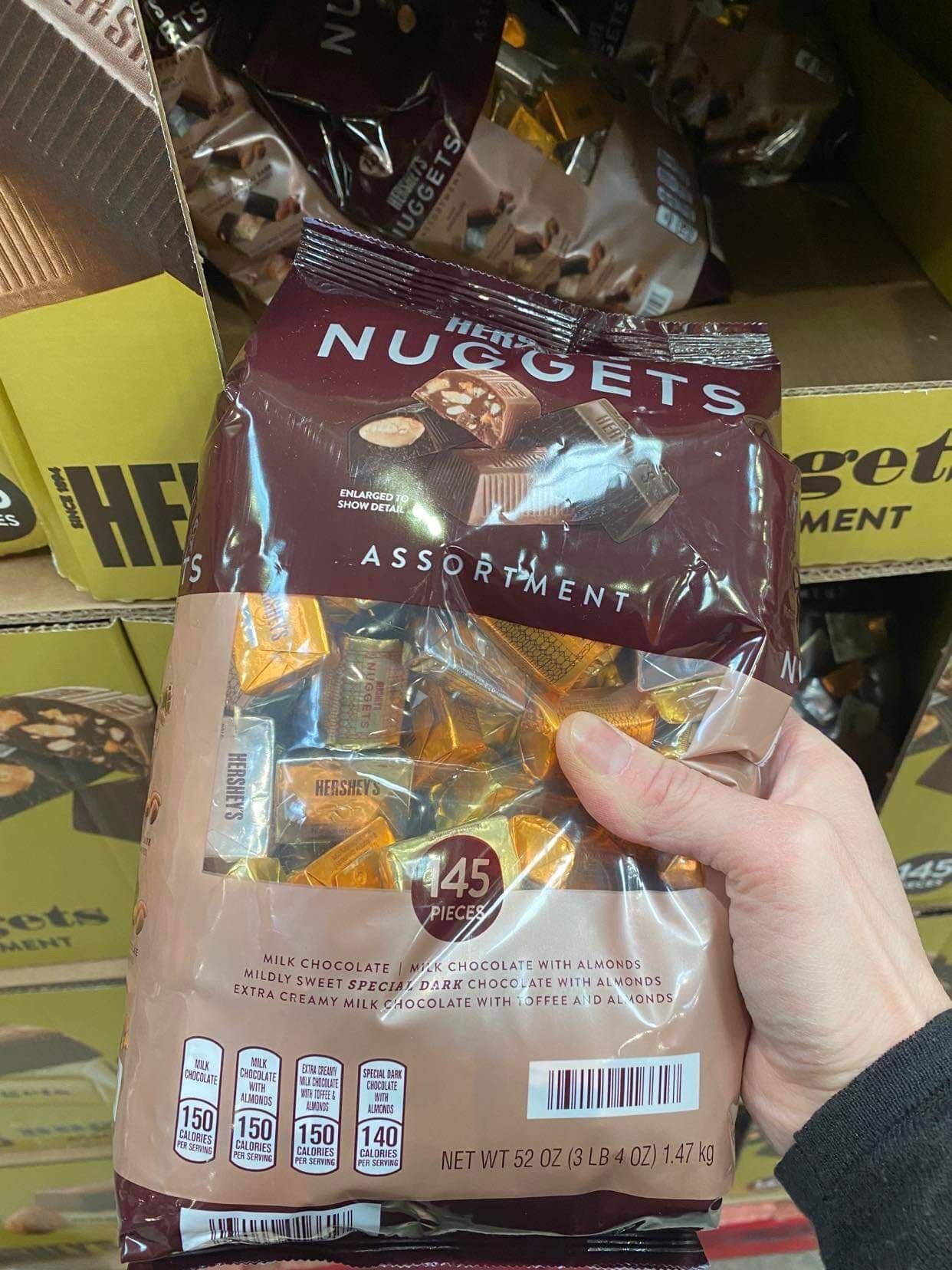 Chocolate Hershey’s Nugget’s (1.47kg-Mỹ) Mẫu mới