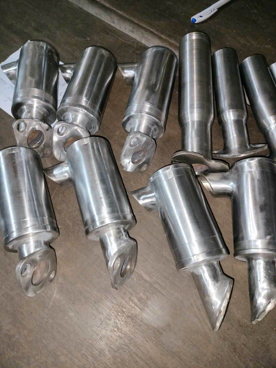 Bô ấm inox máy vanga 6 honda 6,5 đến 20hp bô mỏ vịt inox nhật 304 không rỉ.