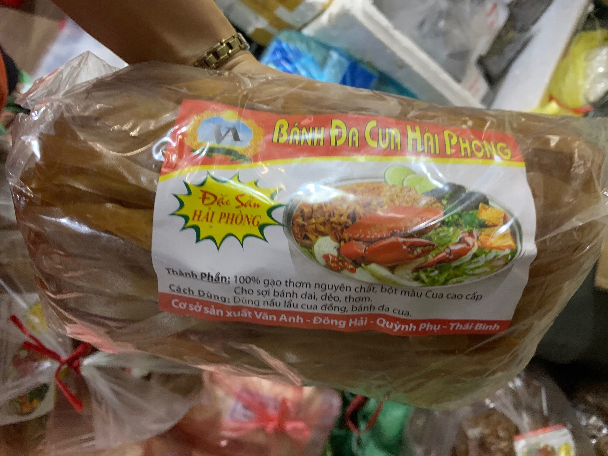 [hcm] 500g bánh đa cua Hải Phòng