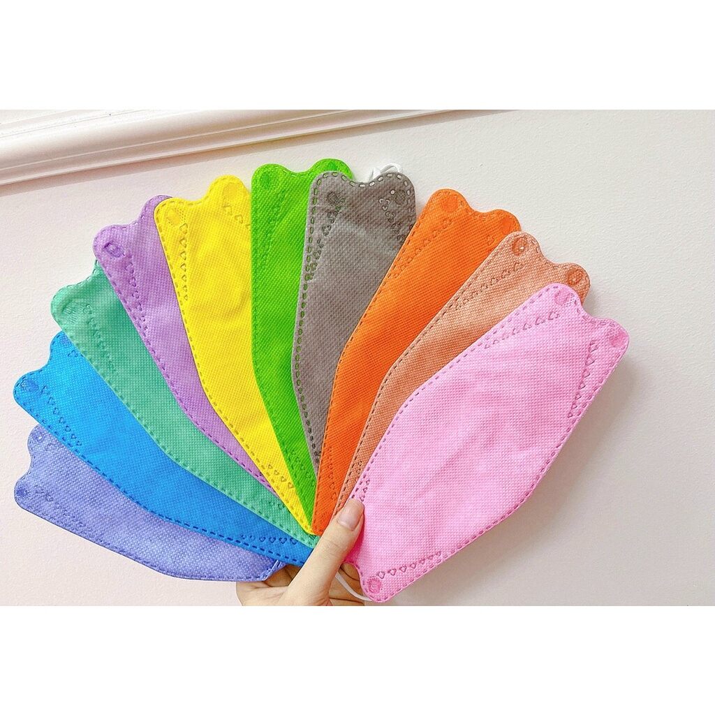 Khẩu trang y tế KF94 4D Mask màu TÍM ( GÓI 10 CÁI)