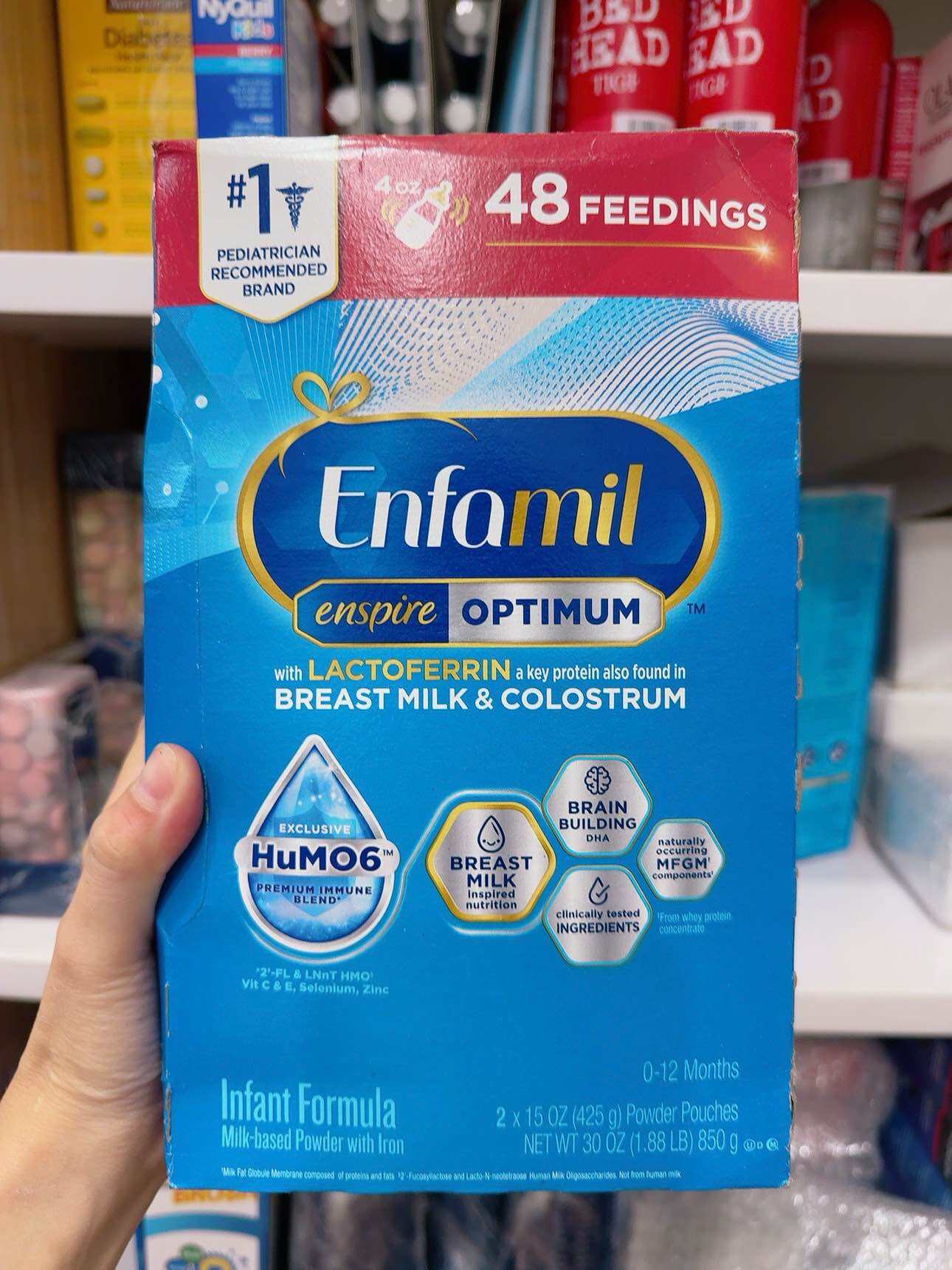 Sữa bột Enfamil Enspire Optimum Mỹ.