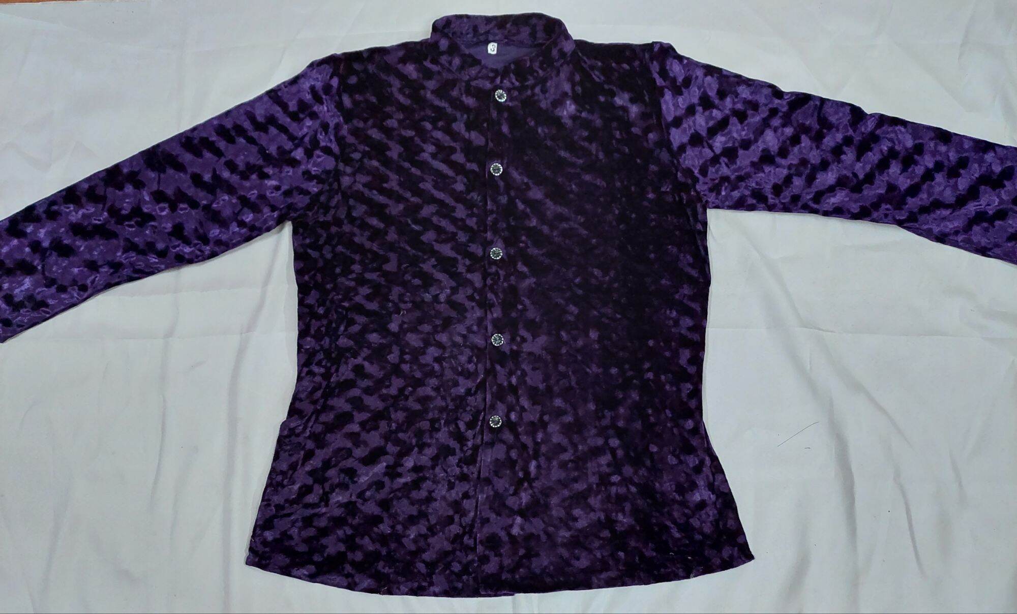 Áo nhung bà ba cổ tầu dành cho bà cho mẹ