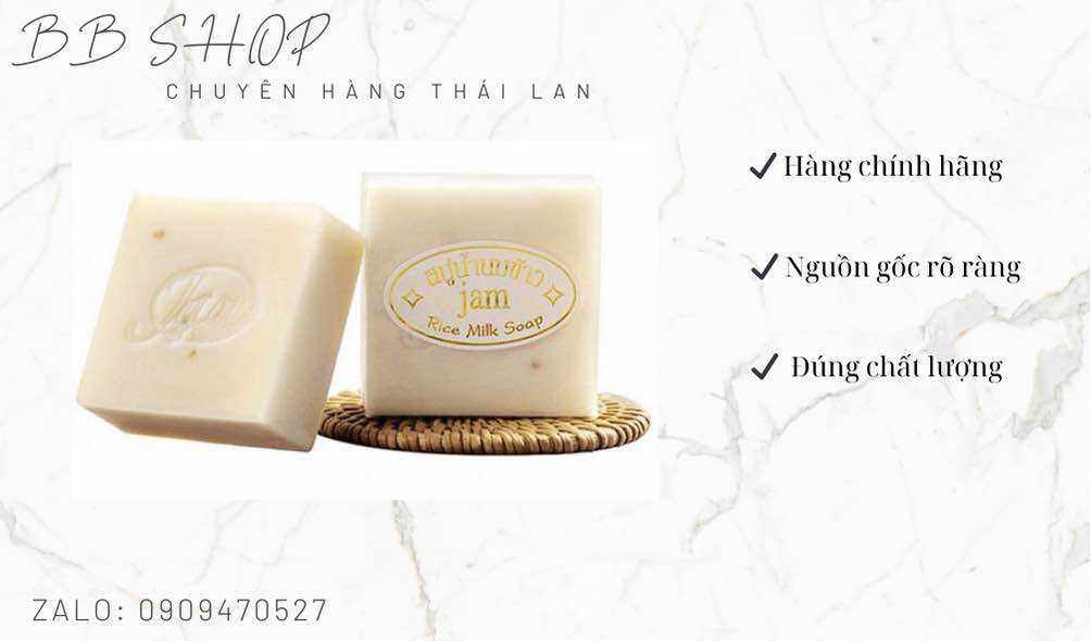 Xà Phòng Cám Gạo Thái Lan Jam Rice Milk Soap