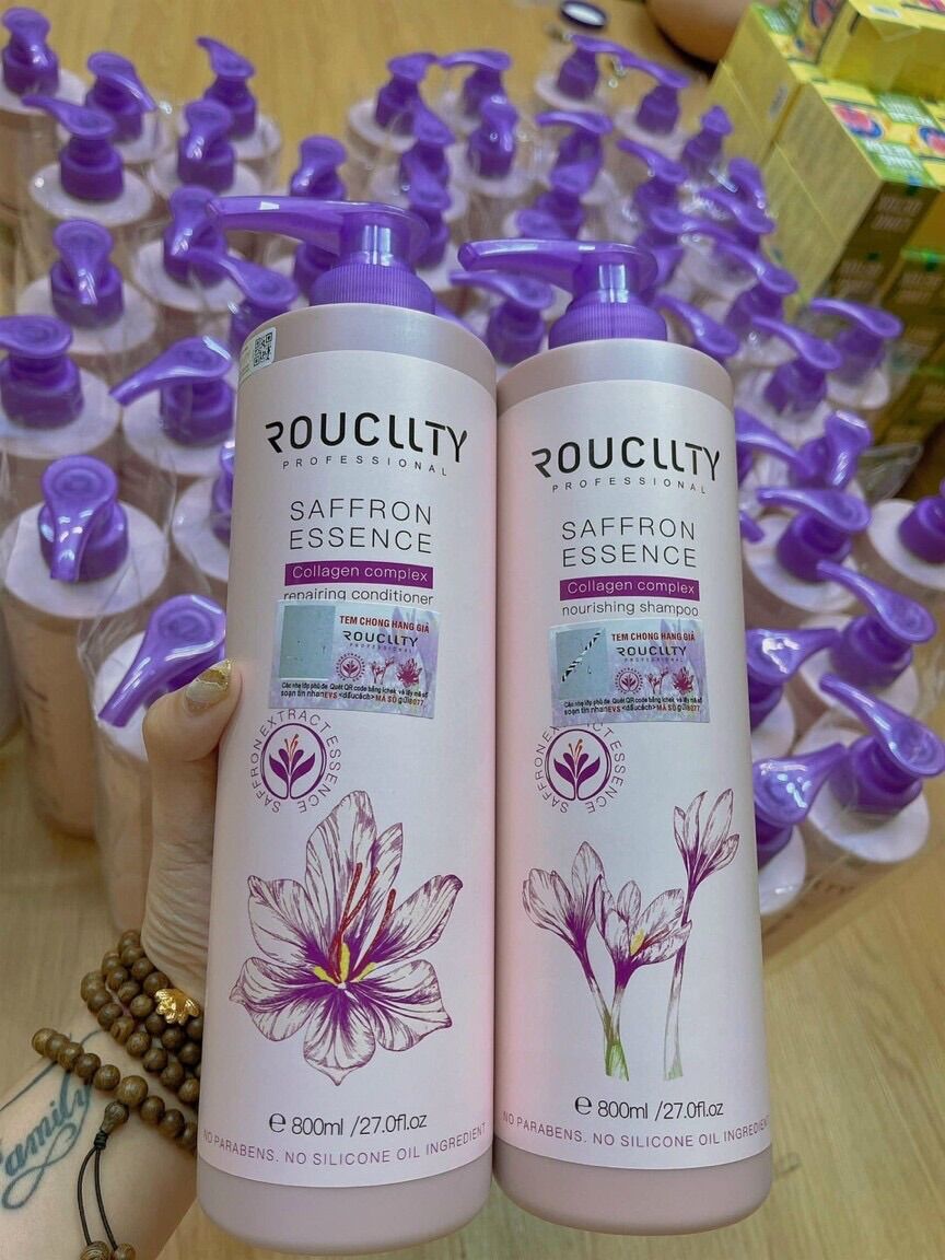 DẦu GỘI XẢ DƯỠNG SINH SAFFRON ESSENCE ( nhuỵ hoa nghệ tây )
