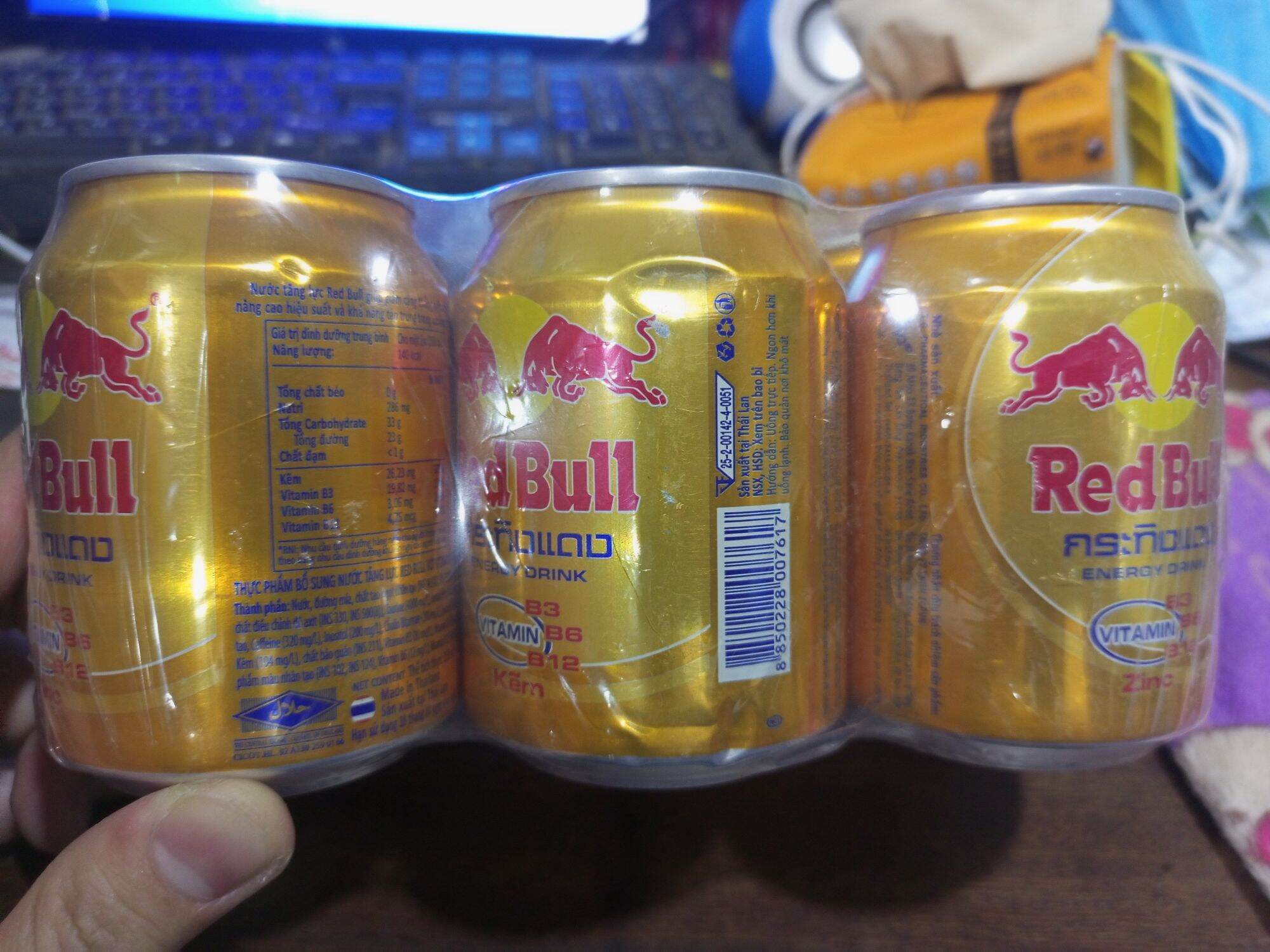 Lốc 6 lon redbull bò húc thái 250ml
