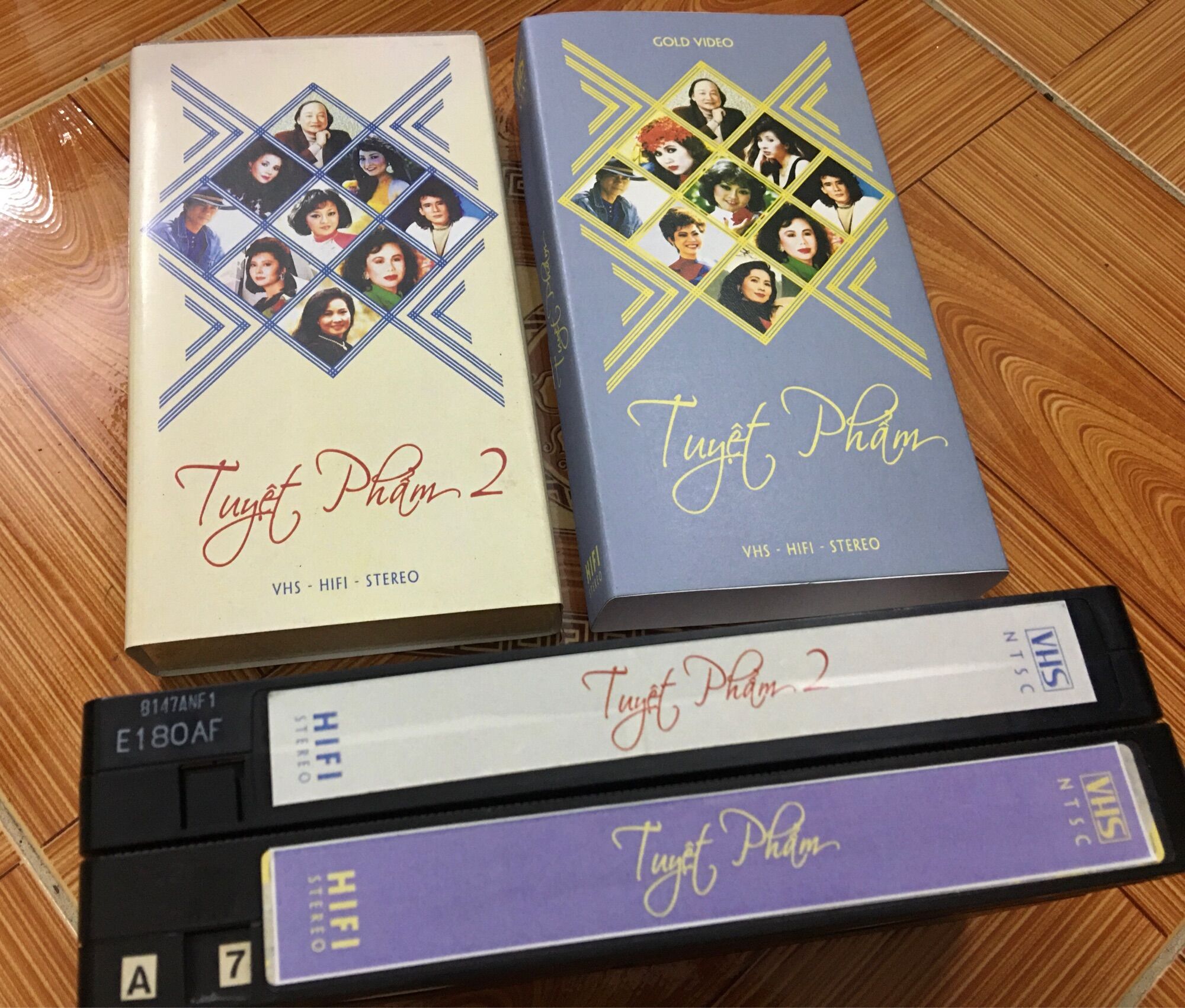 Hai băng VHS Hải ngoại, phôi băng 1 nước của các hãng băng trên thế giới, giao hàng ngẫu nhiên các loại băng