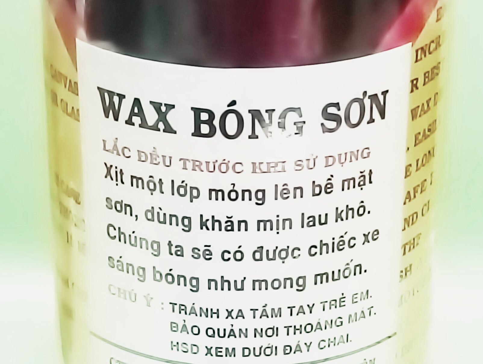 chai xịt bóng sơn áo xe - 1 chai 120ml
