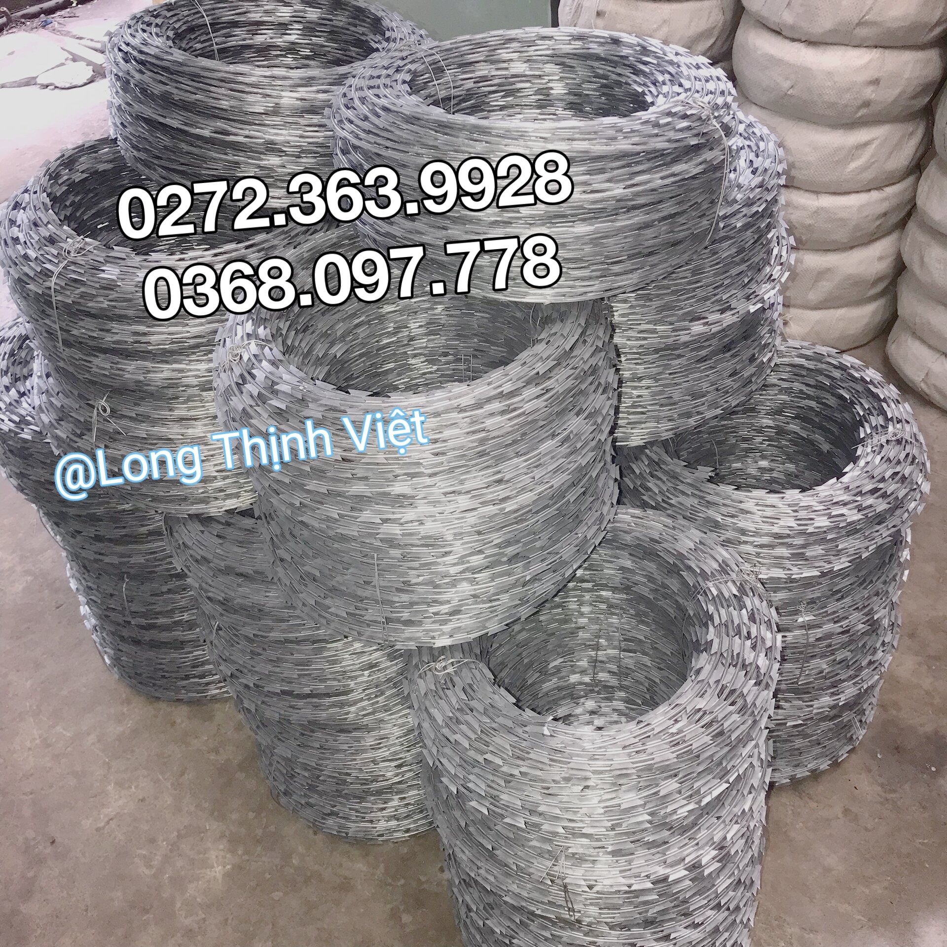 Kẽm Gai Dao Lam Quy cách 30cm*10kg *80m*1cuộn