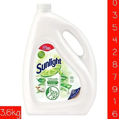 Nước rửa chén sunlight 3,6kg thiên nhiên