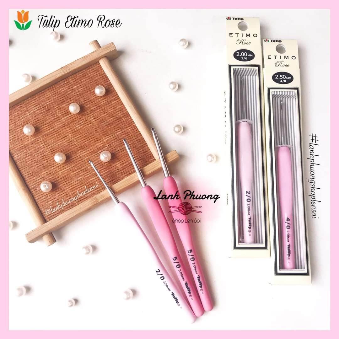 Etimo Rose Pink Tulip Crochet Needle