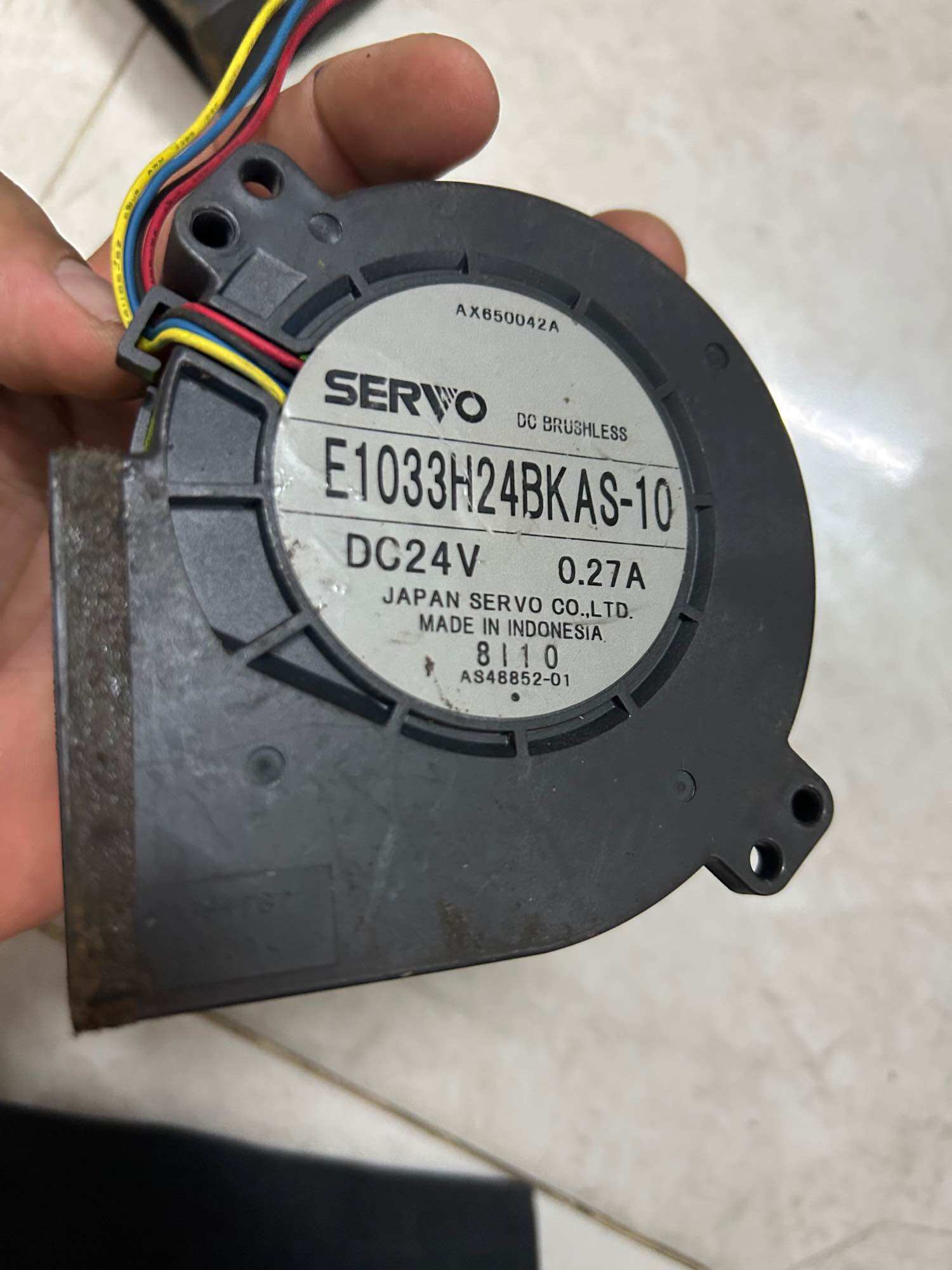 Quạt sò hút thổi DC 24v servo 24v 0.27A 10cm