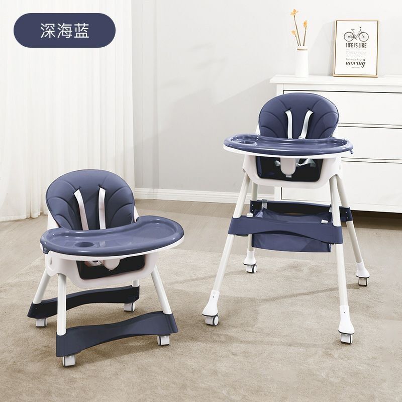 Ghế ăn dặm Baby Chill có bánh xe, gấp gọn cho bé
