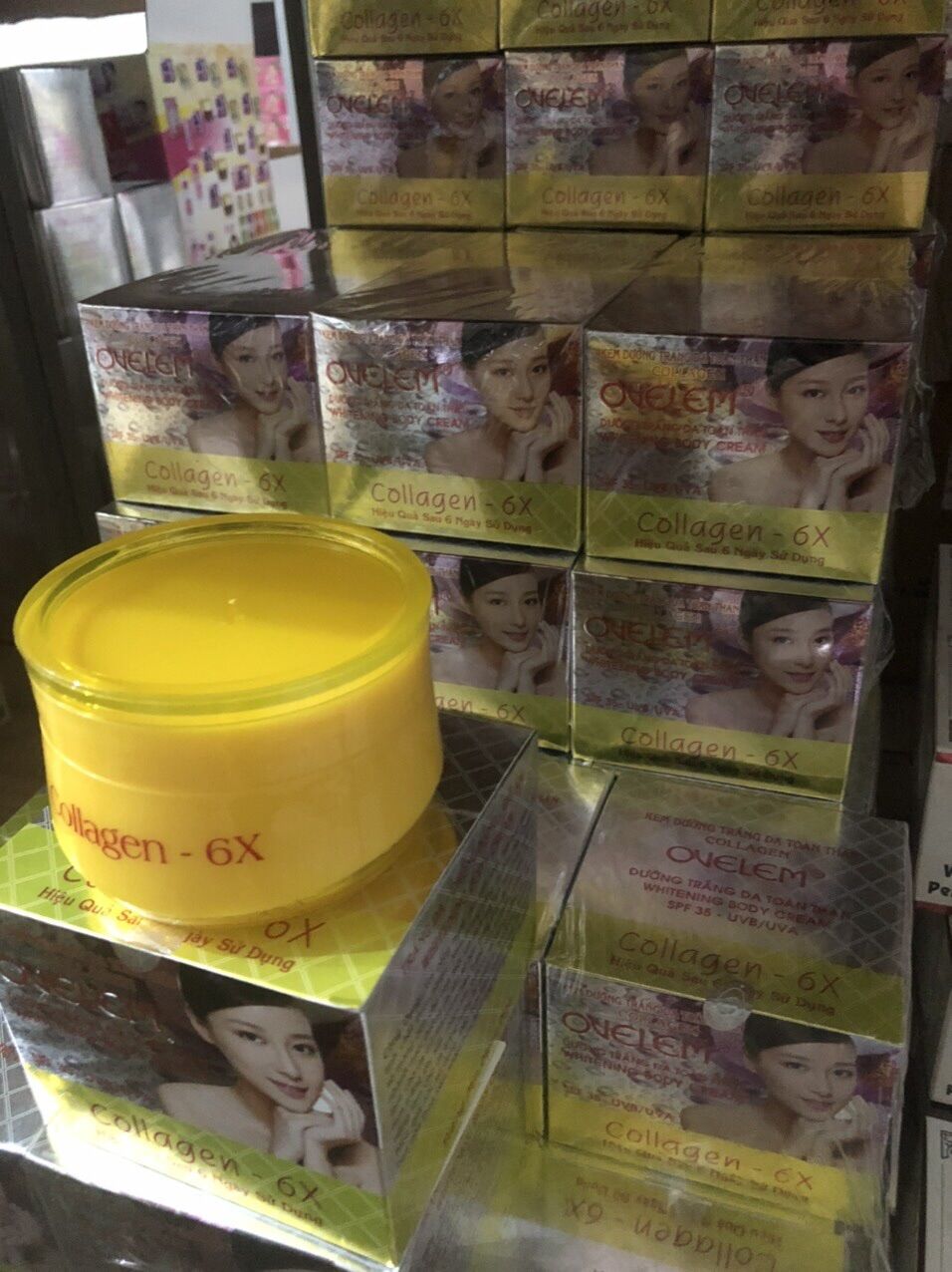 Kem dưỡng trắng da toàn thân Collagen 6x