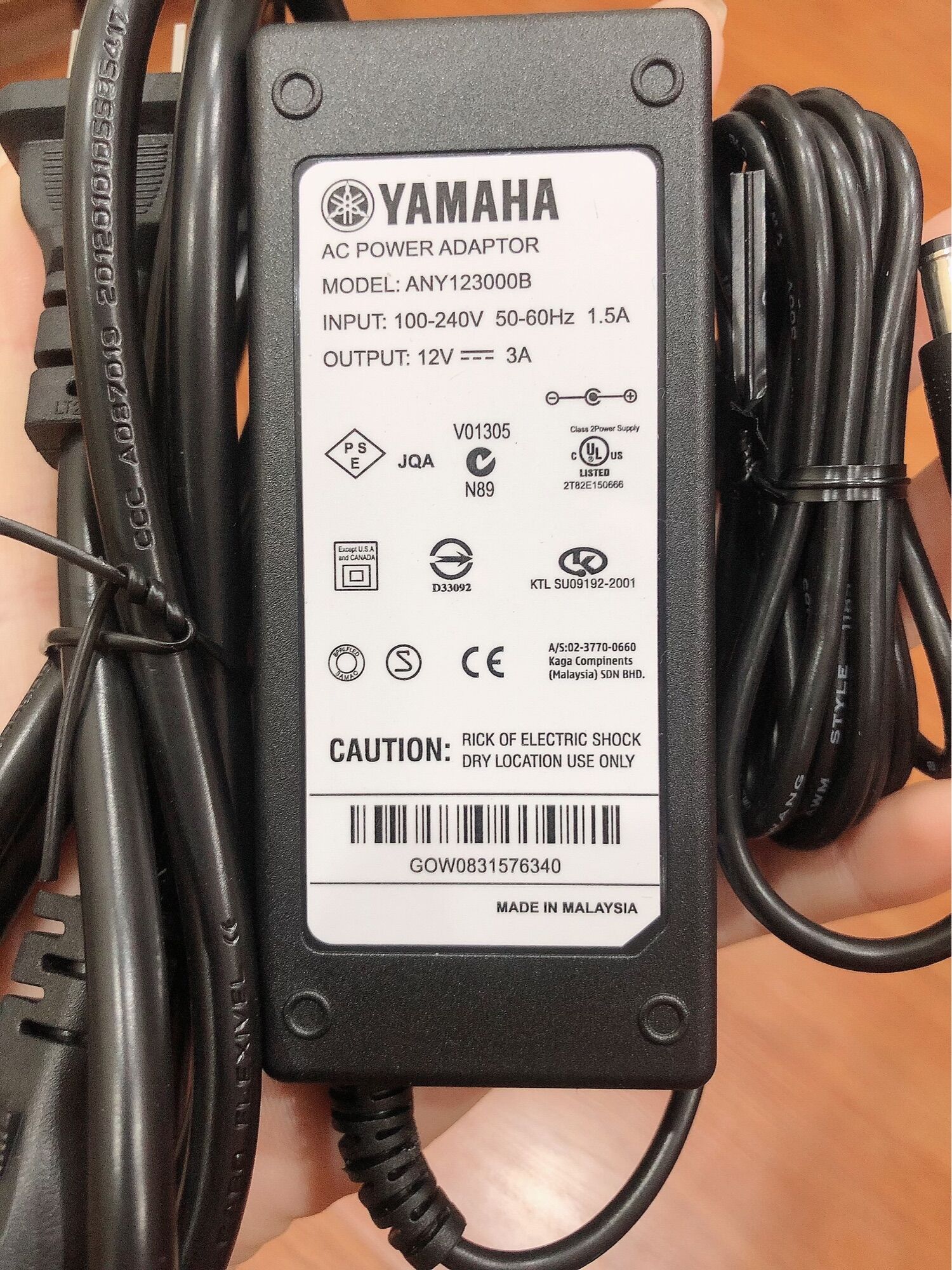adapter nguồn 12v 3a yamaha cho đàn