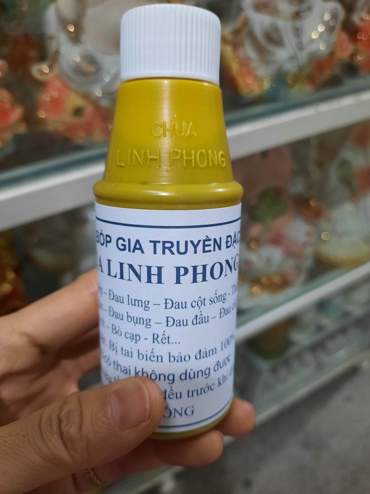 Combo 10 chai dầu xoa bóp chùa linh phong