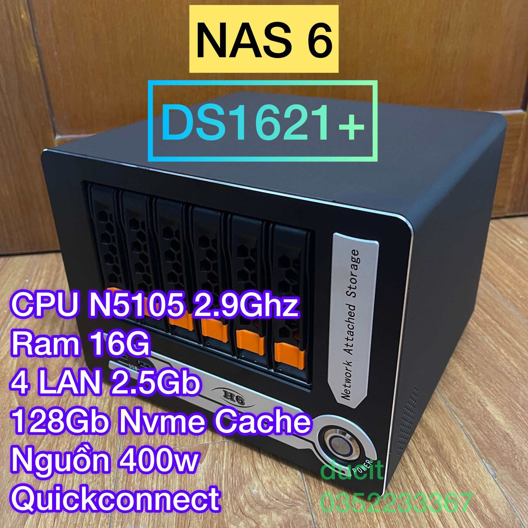 Nas N5105 Xpenology Ram 16G, 4 LAN 2.5Gb,128Gb nvme cache