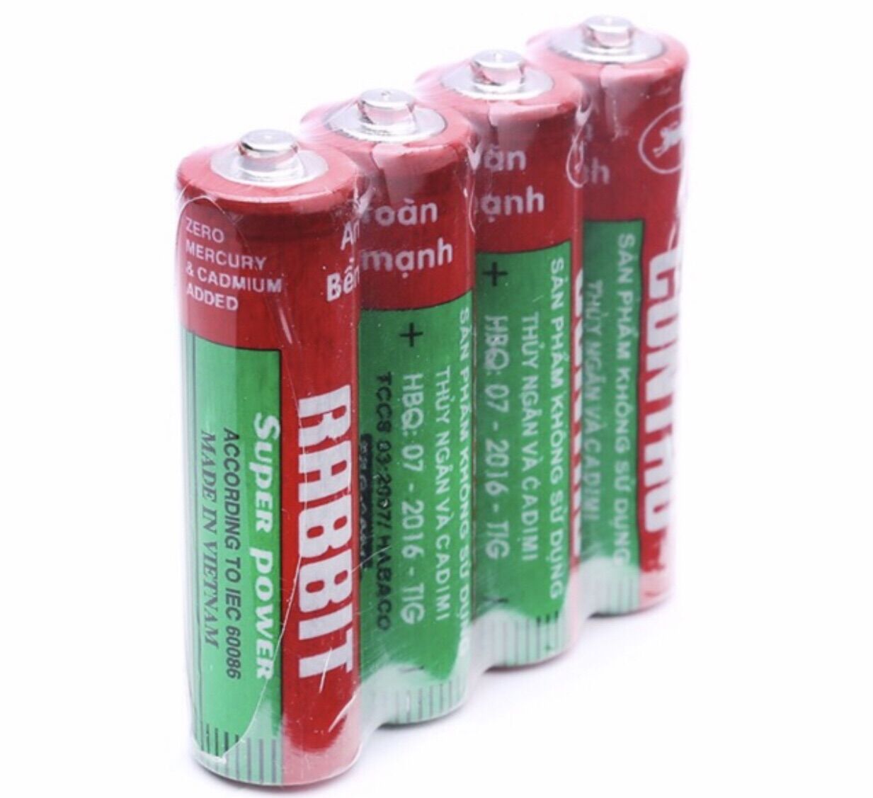 Pin Con Thỏ AA ( Vỉ 4 Viên )