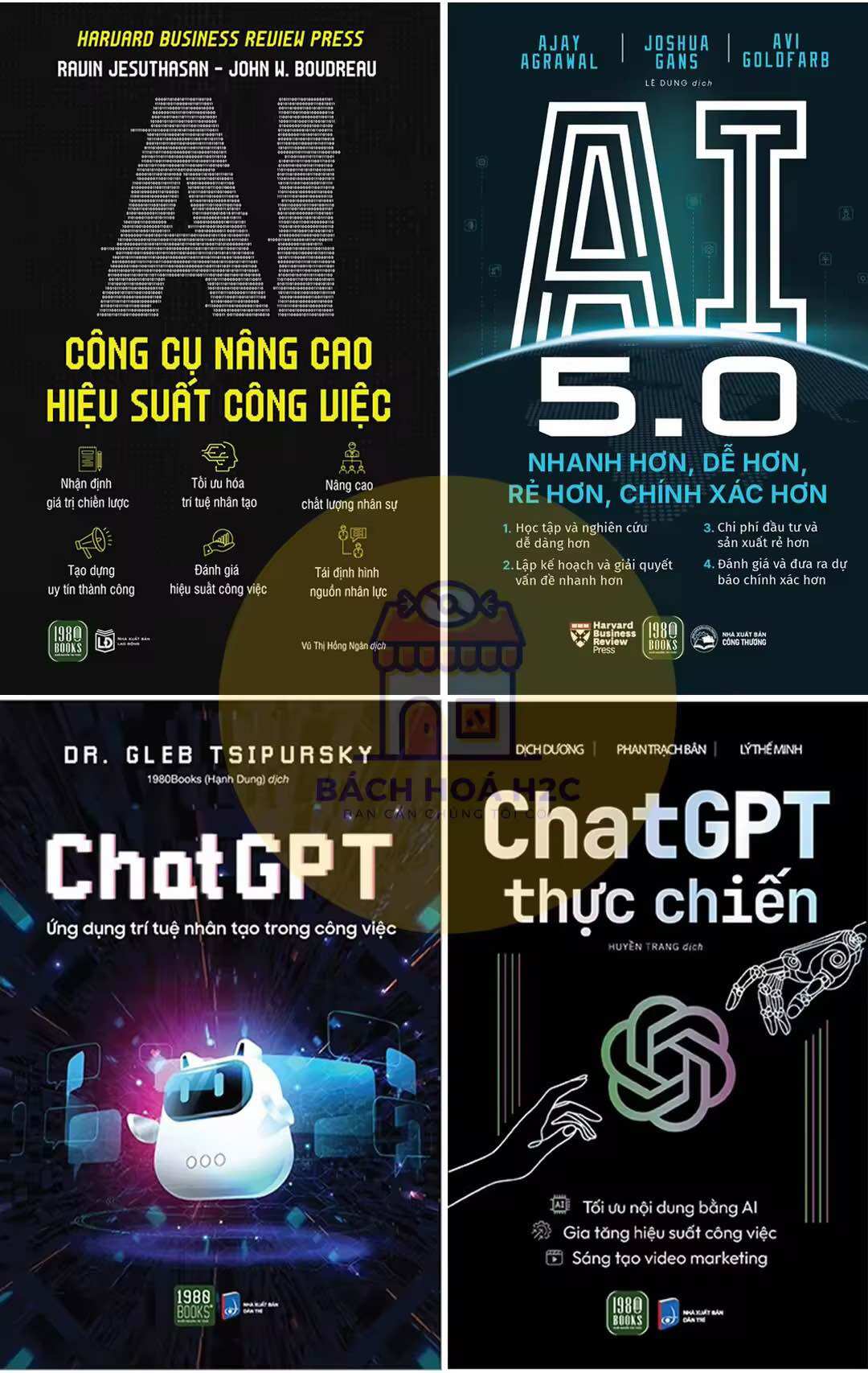 Sách - Combo 4c sổ tay - AI 5.0 - Nhanh Hơn, Dễ Hơn, Rẻ Hơn, Chính Xác Hơn
