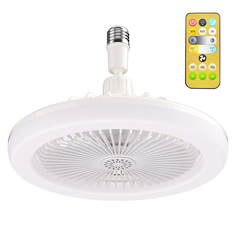 30 Wát E27 LED trần người hâm mộ với ánh sáng điều khiển từ xa thay đổi độ sáng đèn trần bóng đèn trong nhà phòng ngủ đèn chùm với quạt làm mát 3 chế độ