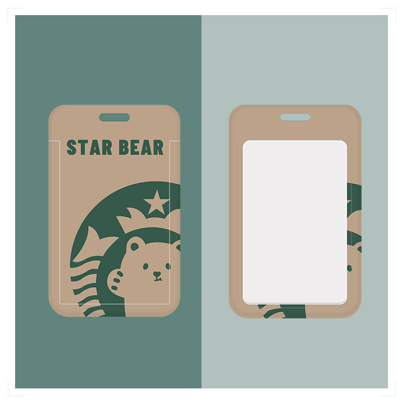 Bao Đựng Thẻ Bao Đựng Giấy Tờ Làm Việc Học Sinh Cá Tính Trào Lưu Starbucks Thẻ Cơm Thẻ Ăn Đeo Cổ Thẻ Làm Việc Dây Đeo Tàu Điện Ngầm