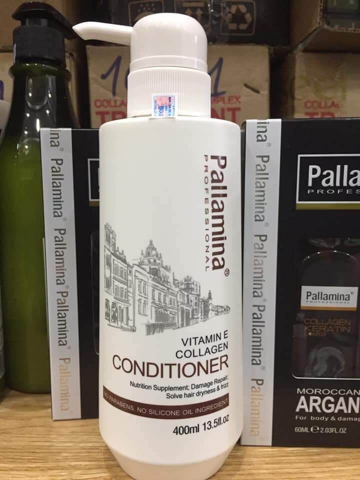 Dầu xả phục hồi tóc Pallamina Collagen Keratin Complex Conditioner 400ml