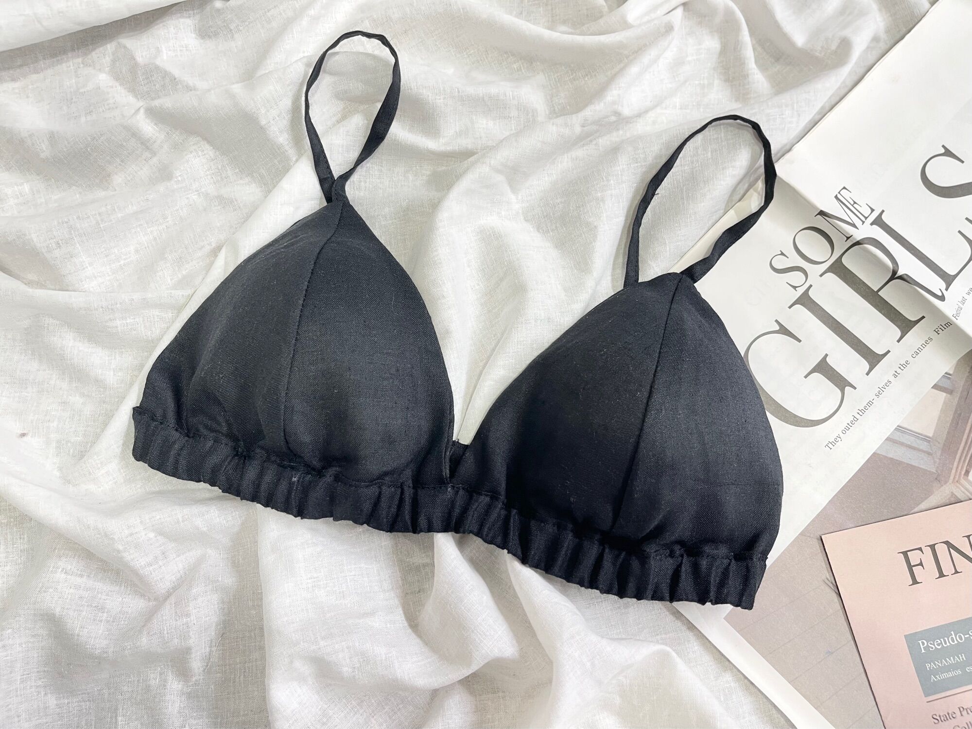 Bra Linen - Áo ngực vải Linen
