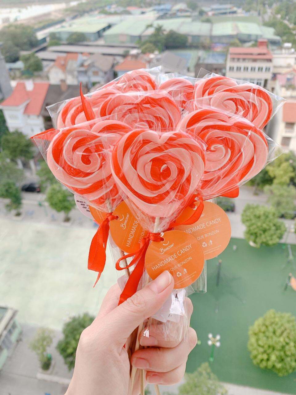 Kẹo nghệ thuật hình trái tim