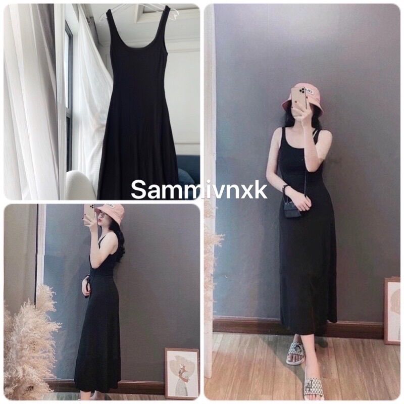 Đầm maxi ba lỗ dáng dài thun tăm Sammivnxk☘️Freeship
