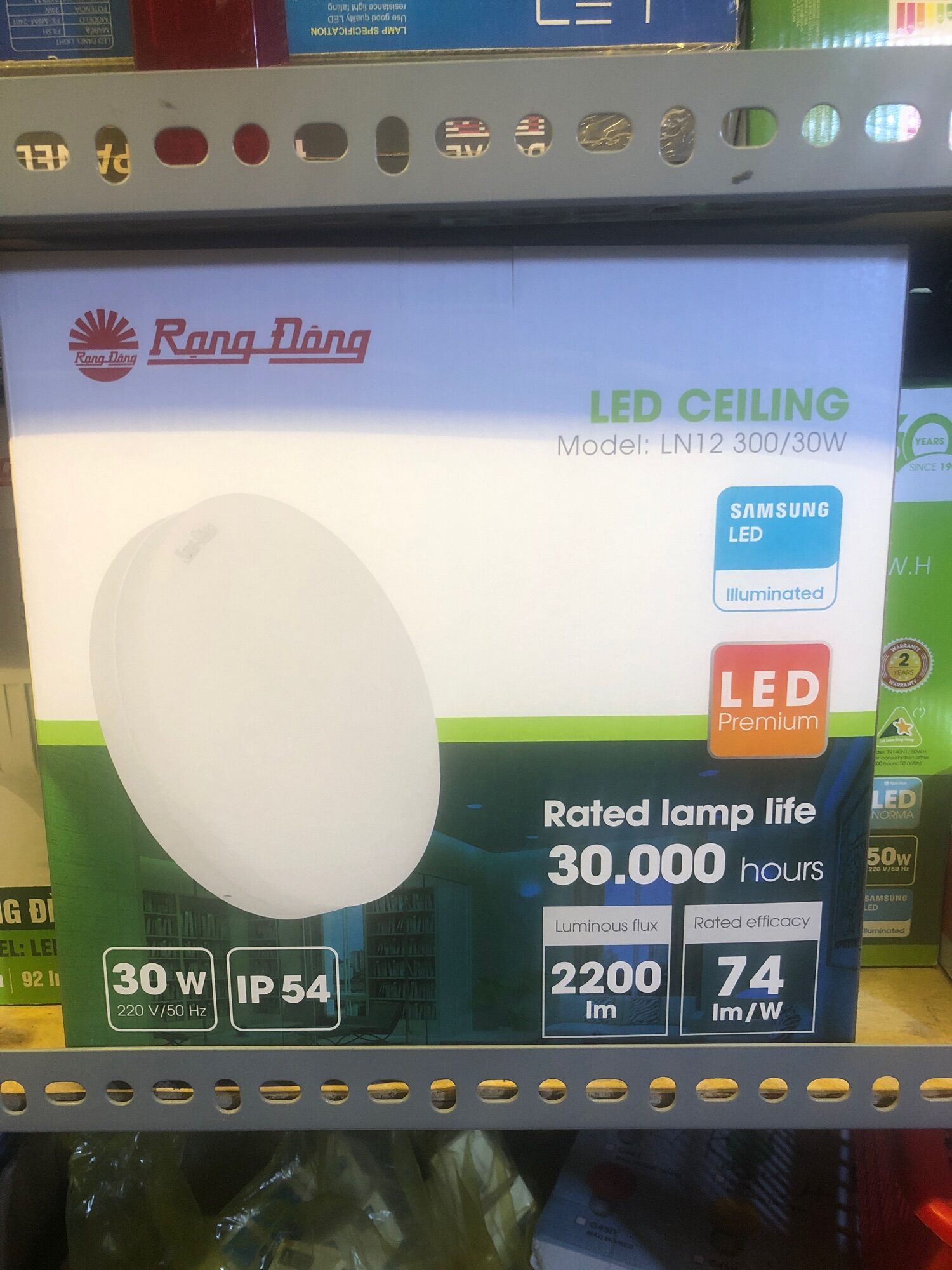 Đèn LED Ốp trần tròn 30W Rạng Đông