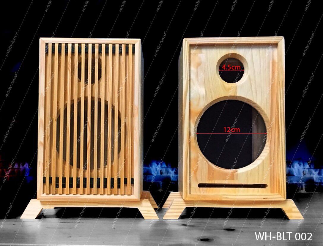 Thùng loa 12cm - vỏ loa gỗ thông tự nhiên ghép ván- thùng loa bass 12cm 2 đường tiếng - giá 2 chiếc