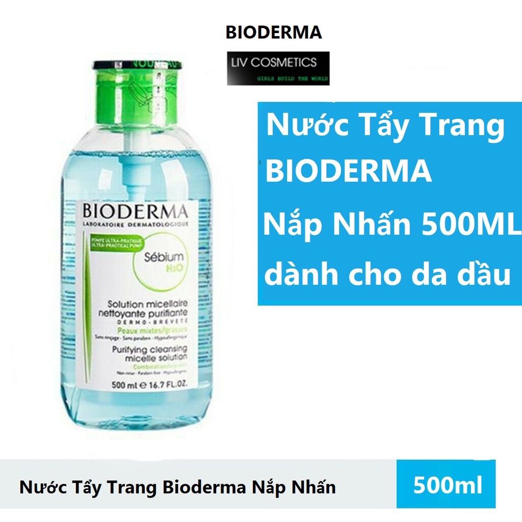 Nước tẩy trang bioderma 500ml