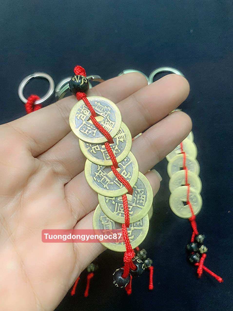 Móc khoá đồng xu ngũ đế