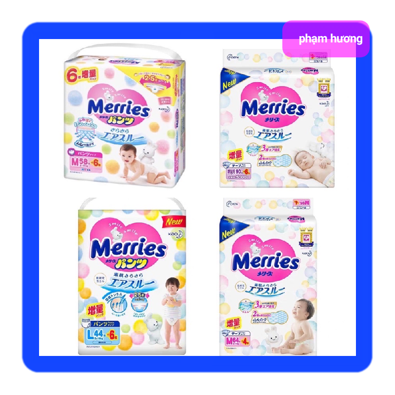Bỉm tả quầ/tả dán merries nội địa nhật