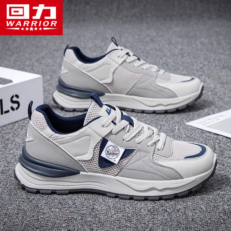 Giày nam warrior giày thể thao giày chạy bộ thường ngày cho nam mùa hè mẫu mới 2024 giày chunky sneaker dễ phối mẫu nam sành điệu