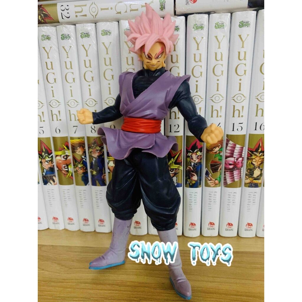 Mô hình Dragon Ball Super - Mô hình Songoku Son Goku Black Super Saiyan Rose - Goku tóc hồng - Cao 18cm