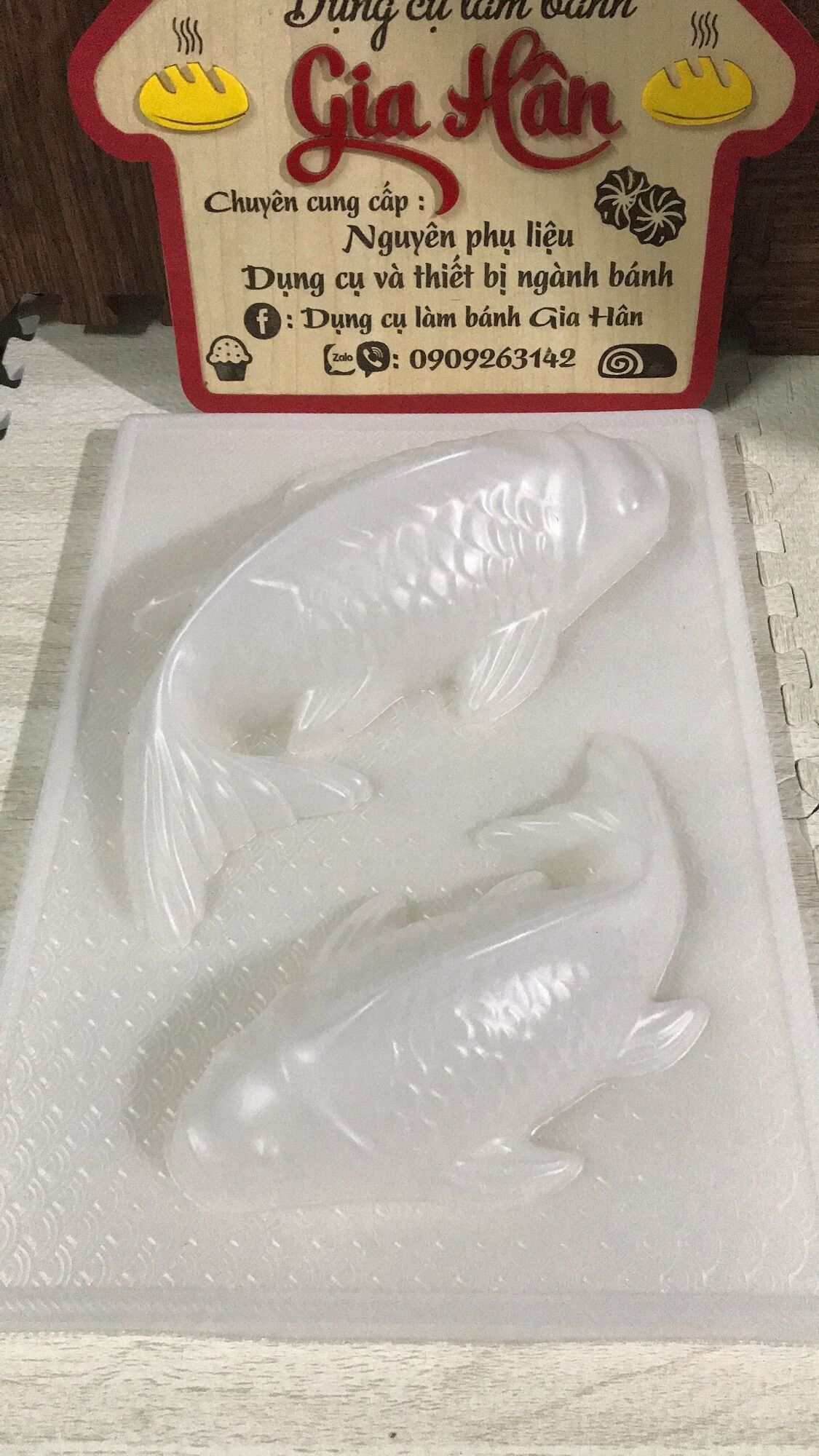 Khuôn cá chép nhựa (2 con)