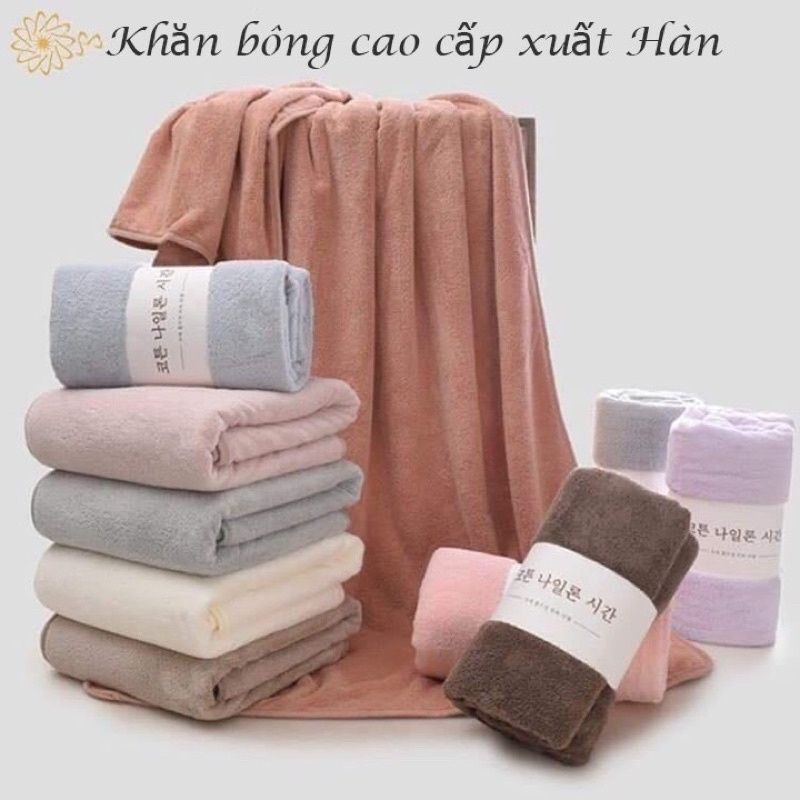 khăn tắm lông Cừu xuất Hàn size lớn 70x140cm