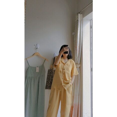đồ bộ pyjama xô muslin