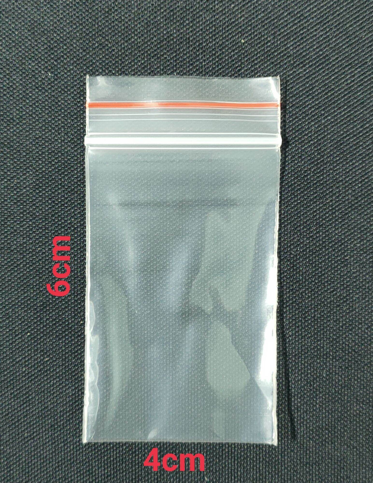 100Gr Túi Zip Chỉ Đỏ size 4x6cm