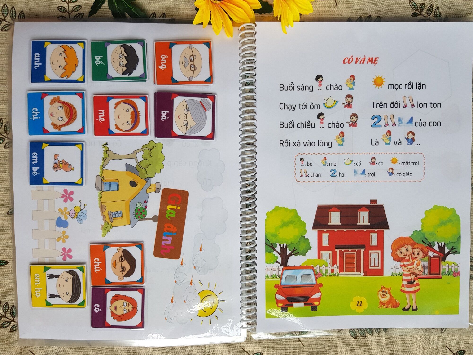 Học liệu bóc dán 2in1