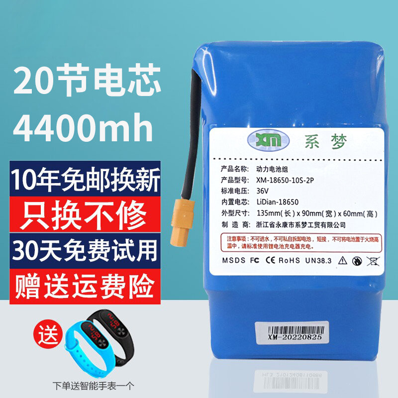 Đa năng 36v điện cân bằng pin ô tô cho altran đôi bánh xoắn xe lithium bộ pin sạc 42v