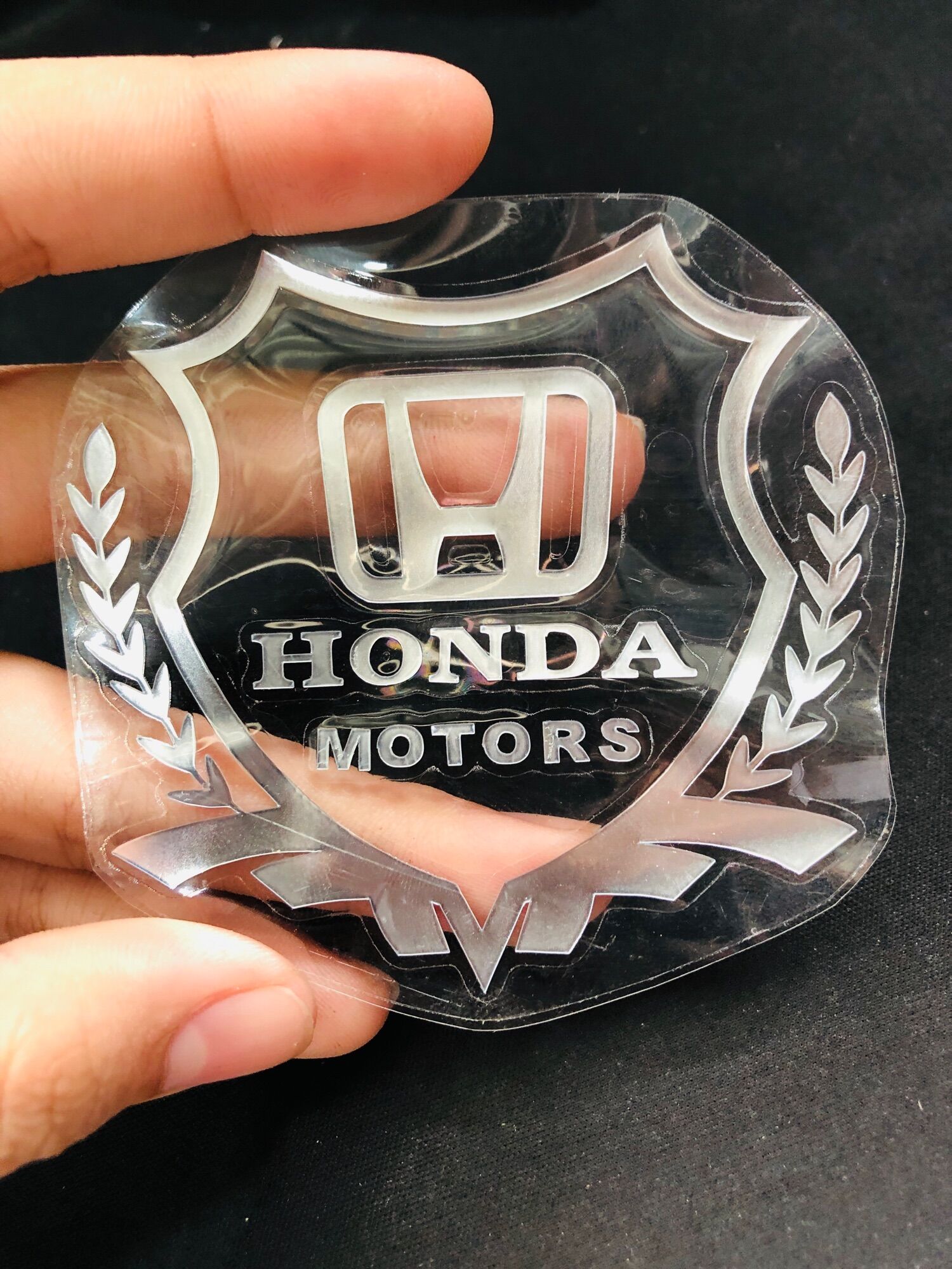 LOGO BÔNG LÚA DECAL BẠC TRANG TRÍ XE