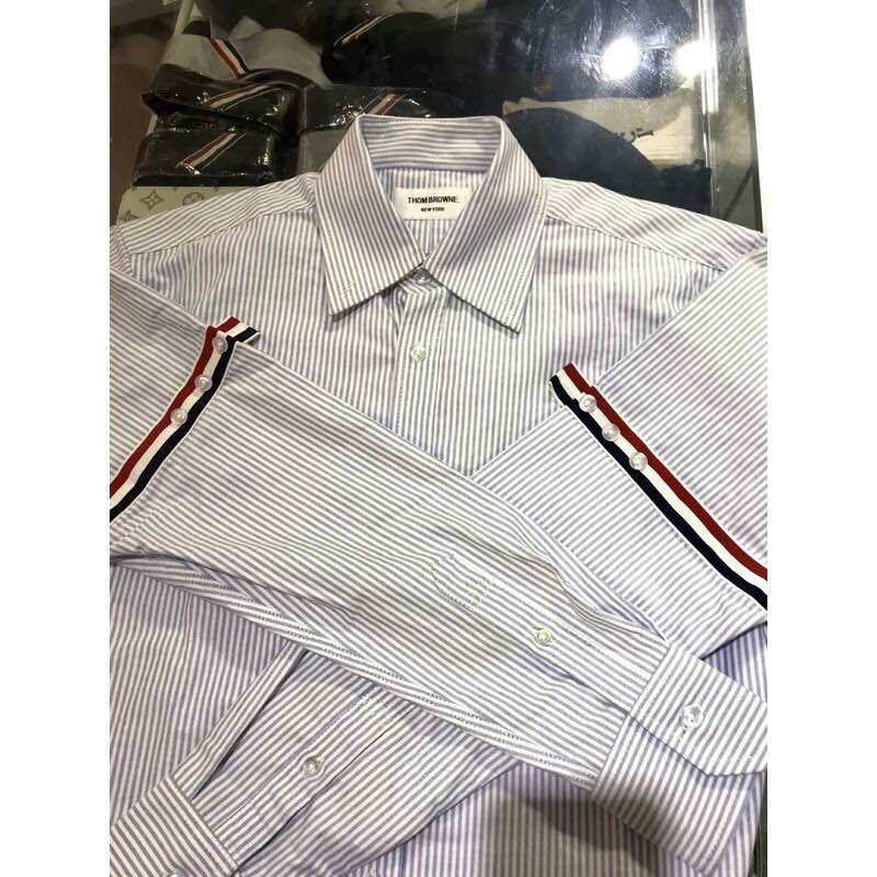 Áo sơ mi Thom Brown cao cấp xanh biển