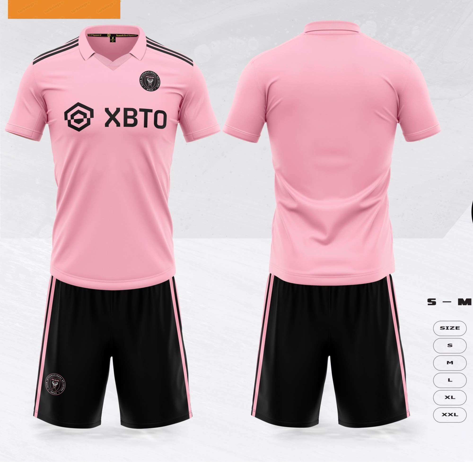 Quần áo bóng đá inter miami sân nhà hồng mùa giải 2023-2024