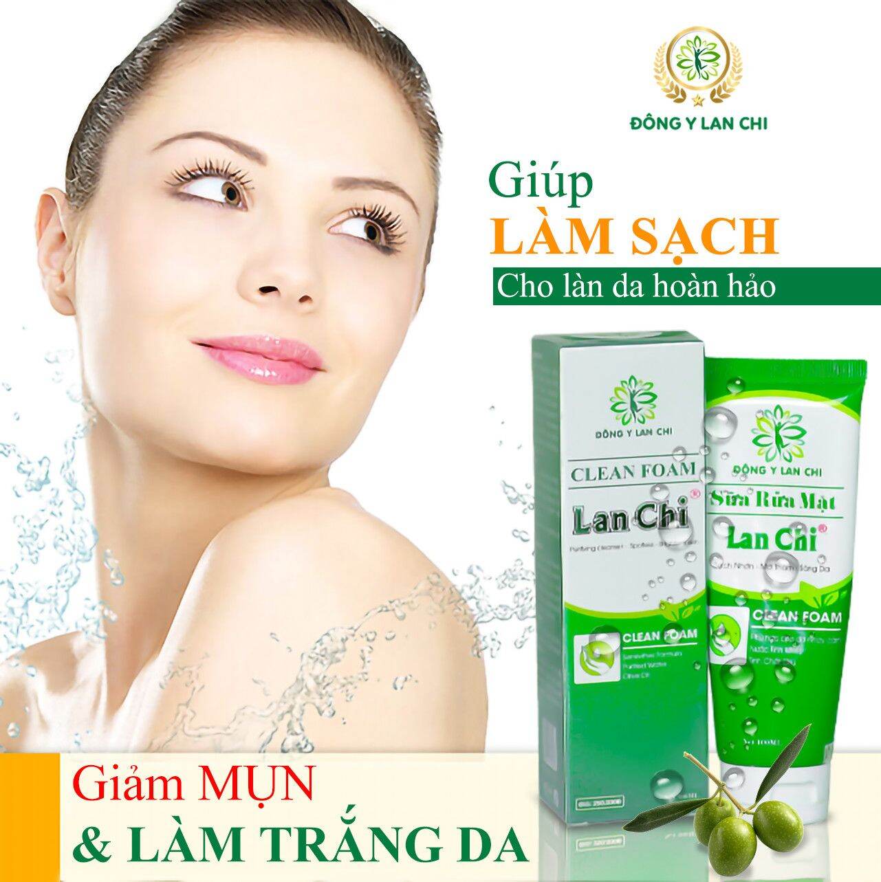 Sua rua mat lan chi : sạch da, sach nhờn, sáng da