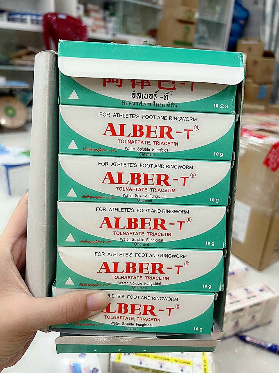 ALBER-T, mốc bôi Thái Lan, t.r.i nấm lác cho chiến kê