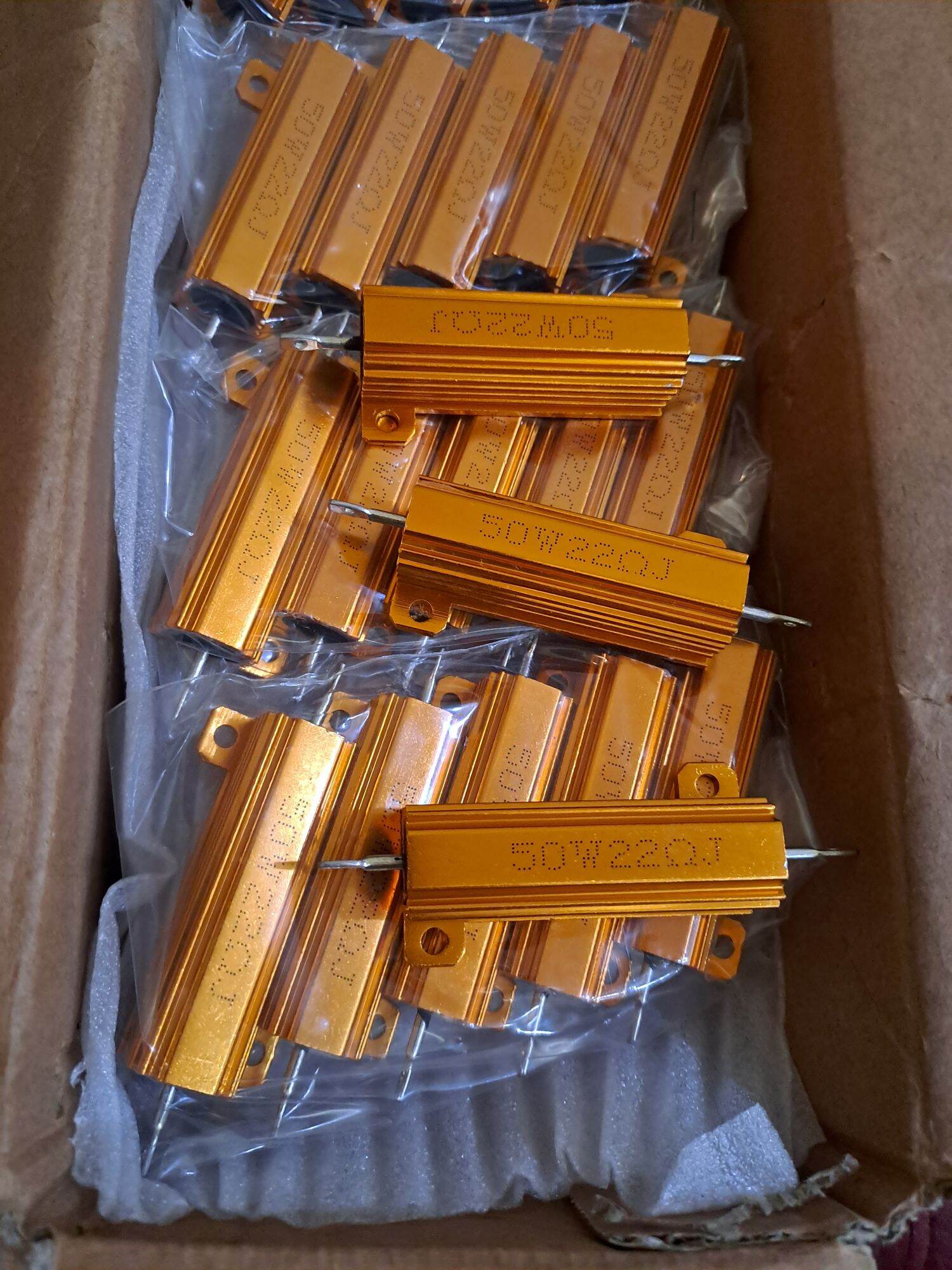 2 điện trở nhôm 22om 50w