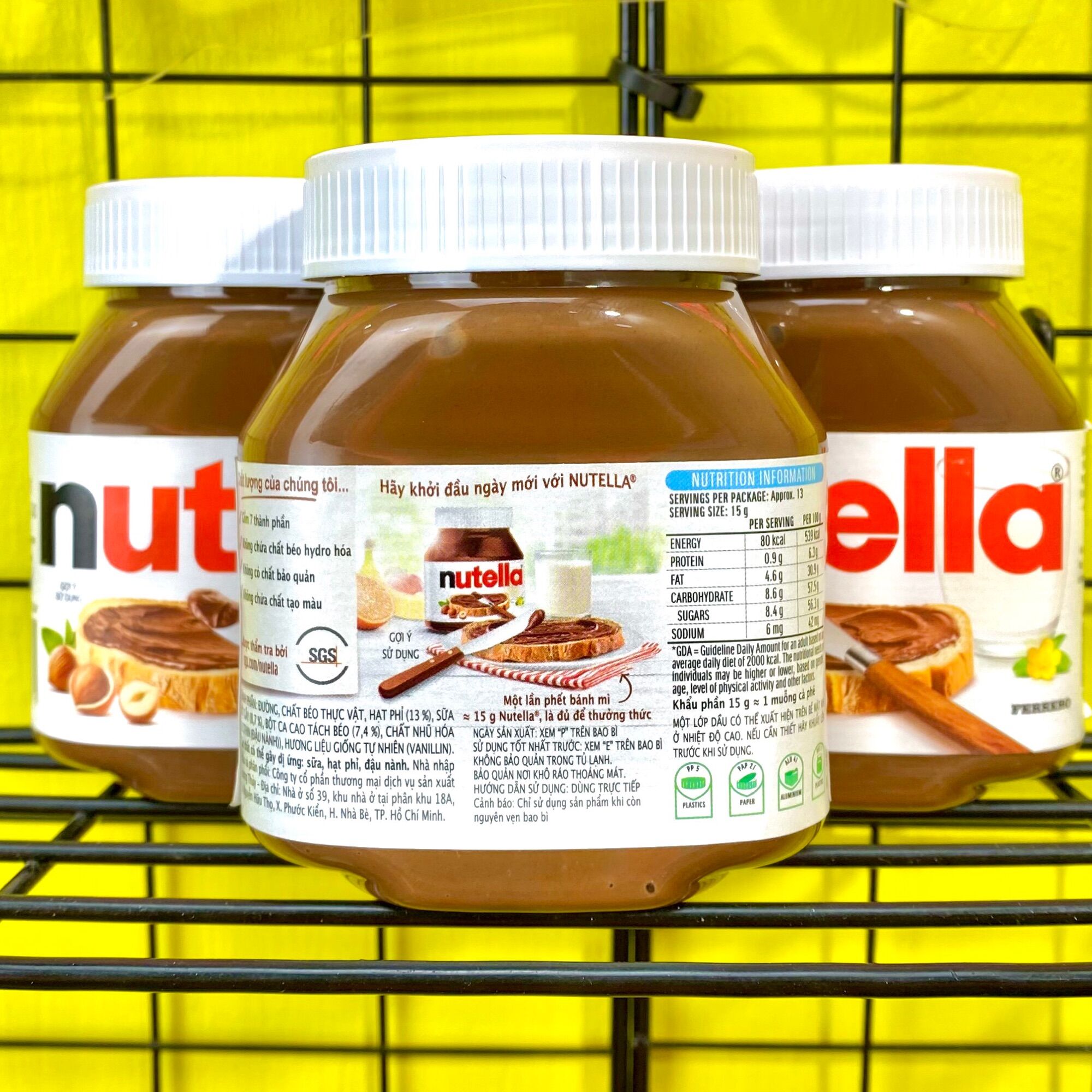 Bơ đậu phộng - Bơ hạt phỉ cacao Nutella 200g