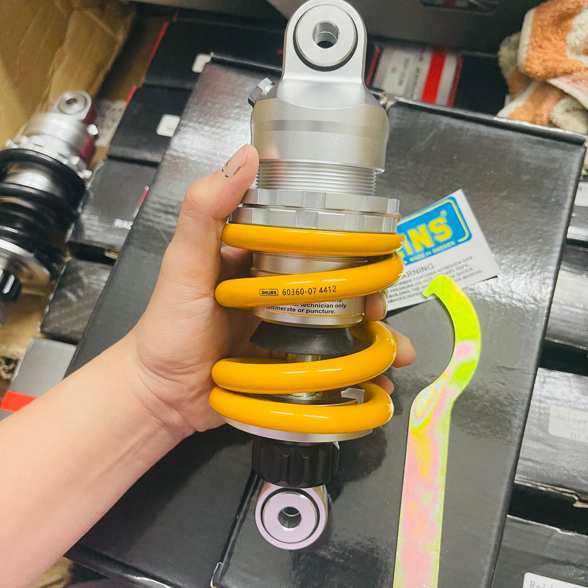 Phuộc nitron ohlins gắn ex 135 ex 150